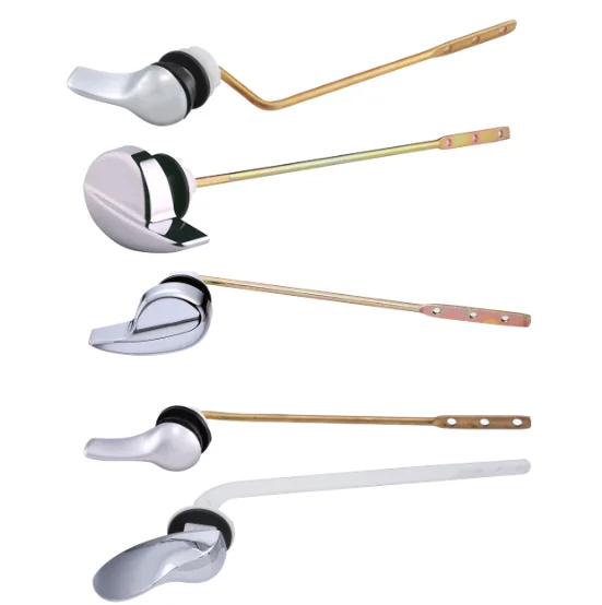 Best Selling Products 2024 Chrome Toilet Tank Flush Side Lever Bathroom Toilet Cistern Fitting Side Mount Toilet Handle Lever