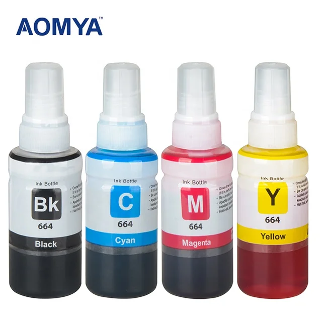 Aomya 664/672 water based dye ink for EPN EcoTank  L100/L120/L365/L486/L550