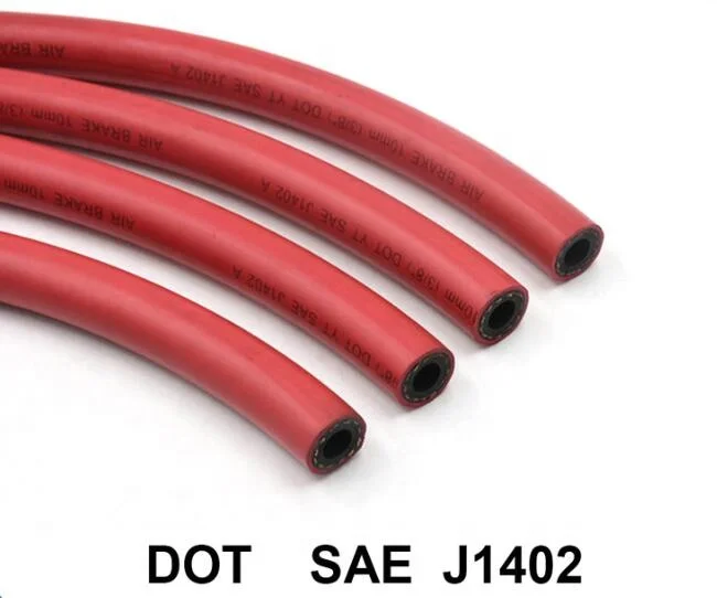 High quality DOT AMECA certified SAE J1402 3/8  1/2 copper fittings air brake pipe hose tube assembly for auto truck car bus