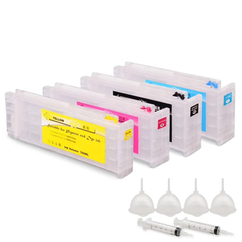 700ML/PC T6891-T6894 Empty Refillable Ink Cartridge With Chip For Epson Sure Color S30670 50670 Printer