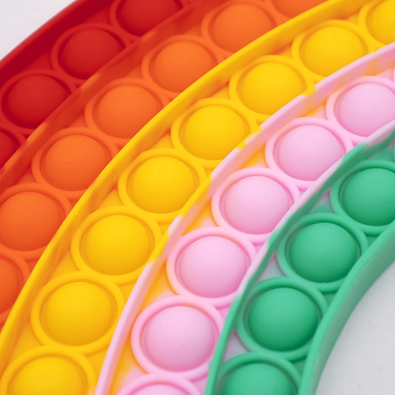 Cheap Silicone push pop fidget toys bubble sensory pop itting Fidget toys for kids