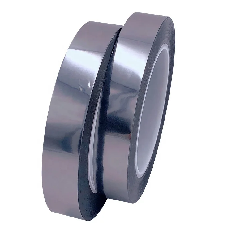 Wholesale Silver-Gray Translucent No Residue Anti-Static PET High Temperature Tape For Electrostatic Sensitive Device