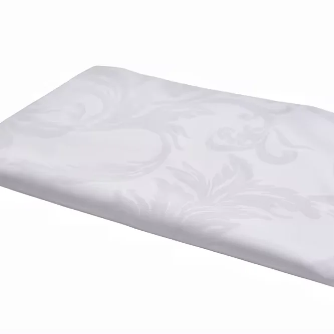 cotton white T300 satin jacquard bedding textile fabric