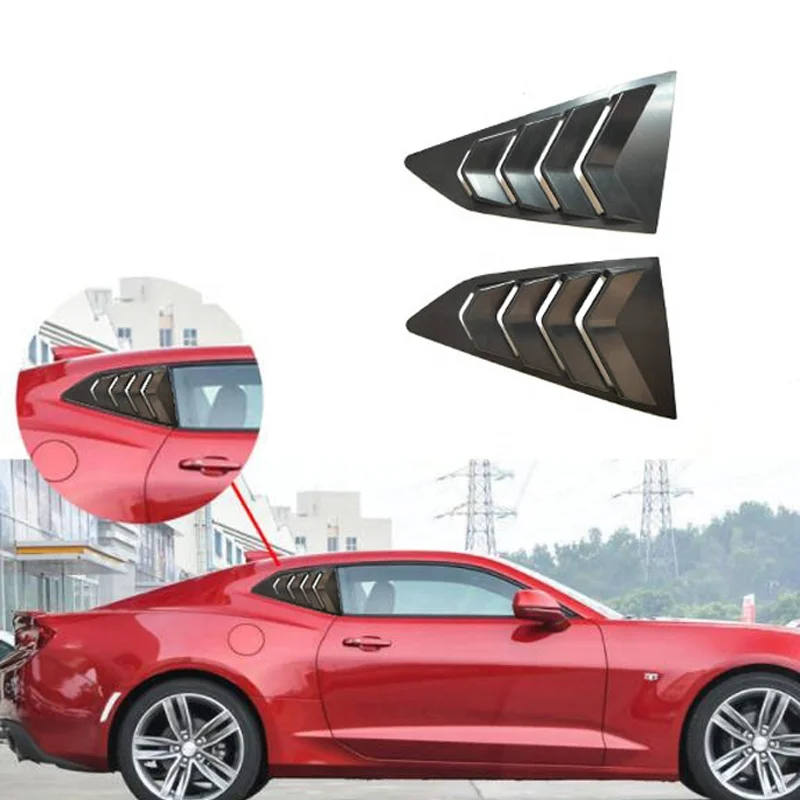 Side Window Scoop Louvers ABS Window Visor Cover Sun Rain Shade Vent 2010-2015 Chevr0let Camaro LS LT RS SS Toy0ta 86 Sabru brz
