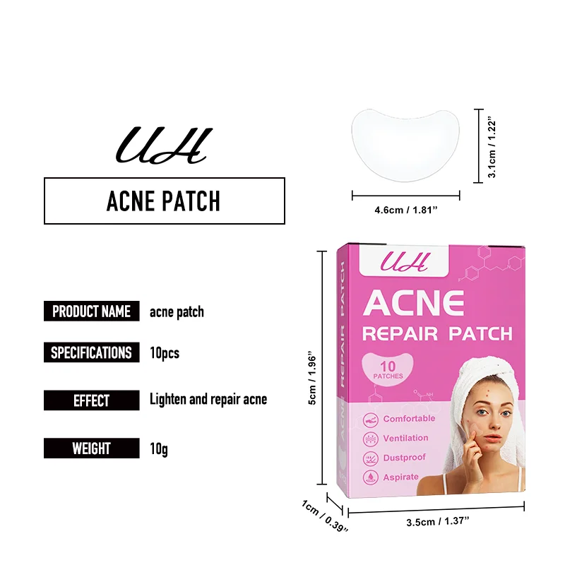 Cosmetics Vegan Hydrocolloid Spot Stickers Acne Patch Custom Logo Private Label Acne Patch