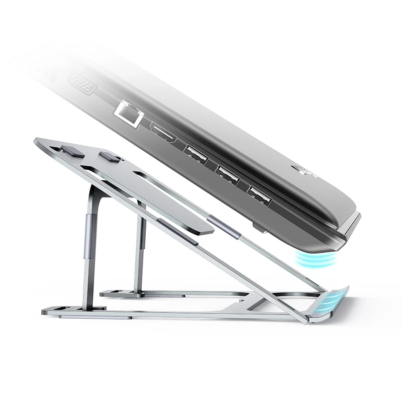 Fast Delivery Portable Folding Adjustable Desk/Table Mobile For Soporte Mesa De Escritorio And Phone Holder Laptop Stand