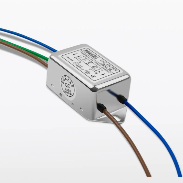 Dorexs IEC single-phase 220V power supply choke coil single phase emi filter DAA1-1A\/3A\/6A\/10A