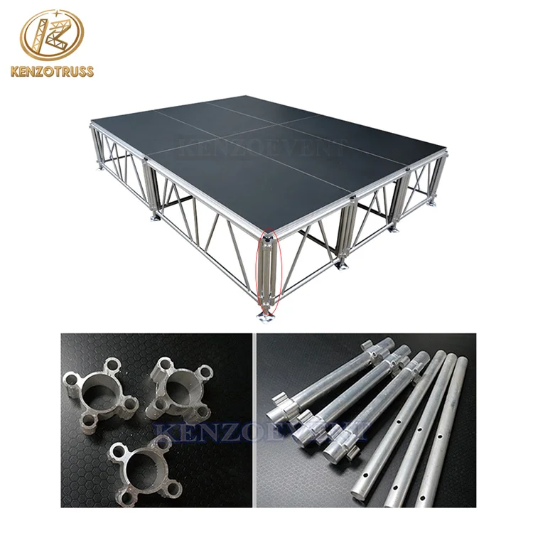 Factory Price Aluminum Light Portable Stage Pole Dance Stage Sale