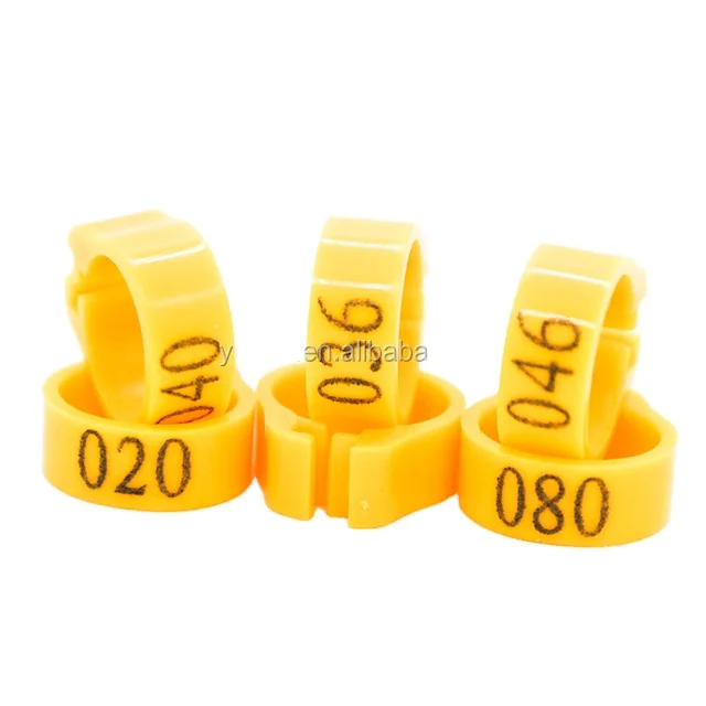 Plastic Racing pigeon band parrot band finch ring canary ring leg bands 8mm *5.5mm Height