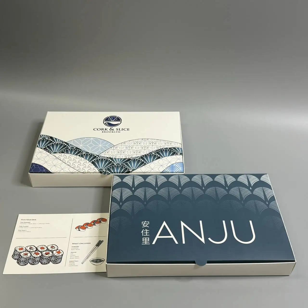 customised take away disposable food package to go bento high quality paper japanese foldable sushi box