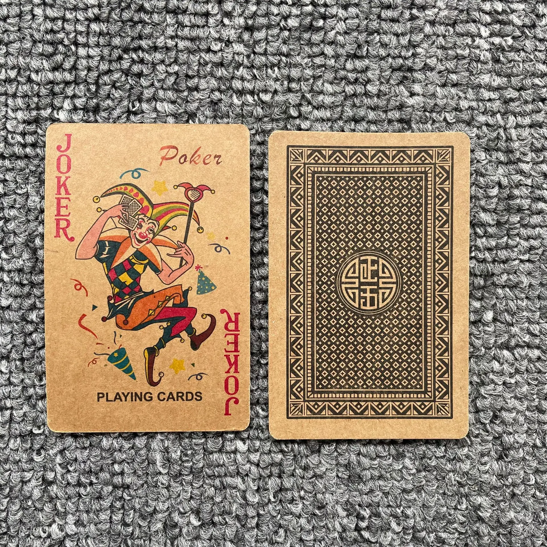 ready to ship hot sale custom kraft paper poker playing cards
