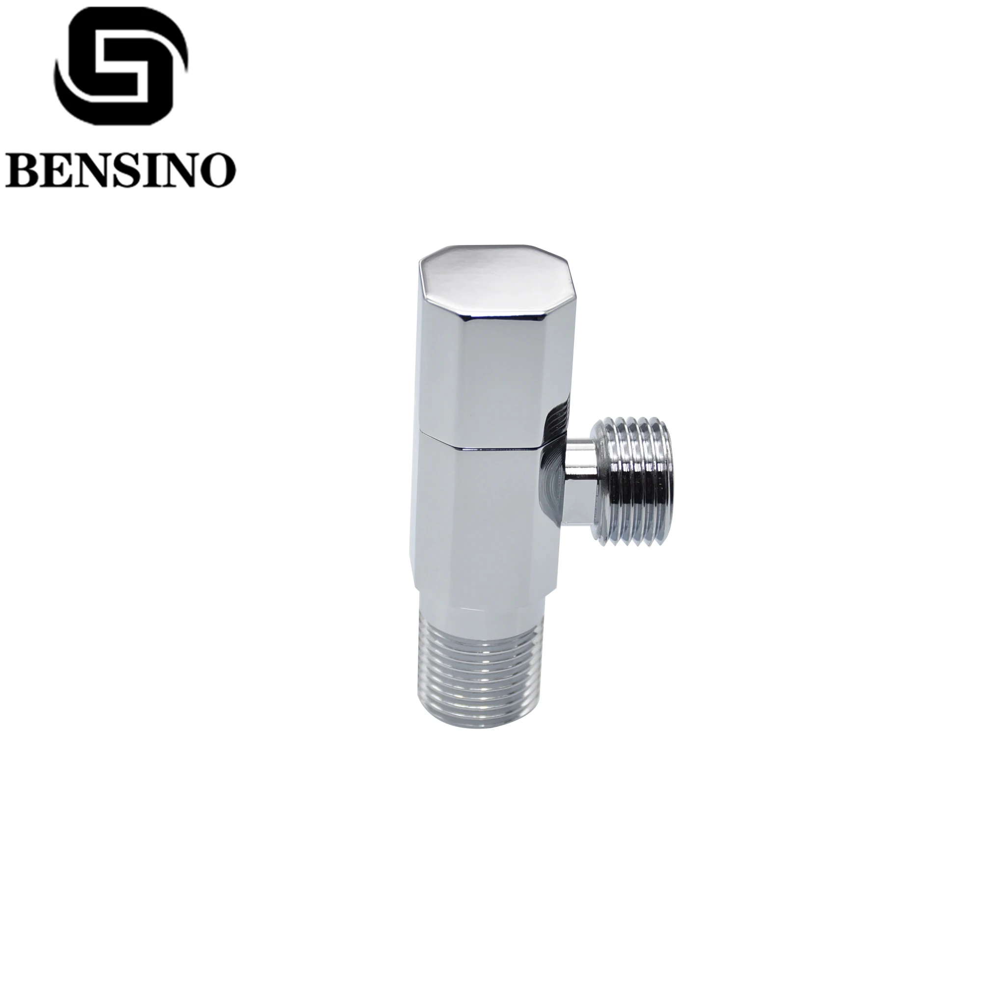 Brushed Nickel 1/2 Inch Wall Mounted Wash Basin Brass Angle Valve