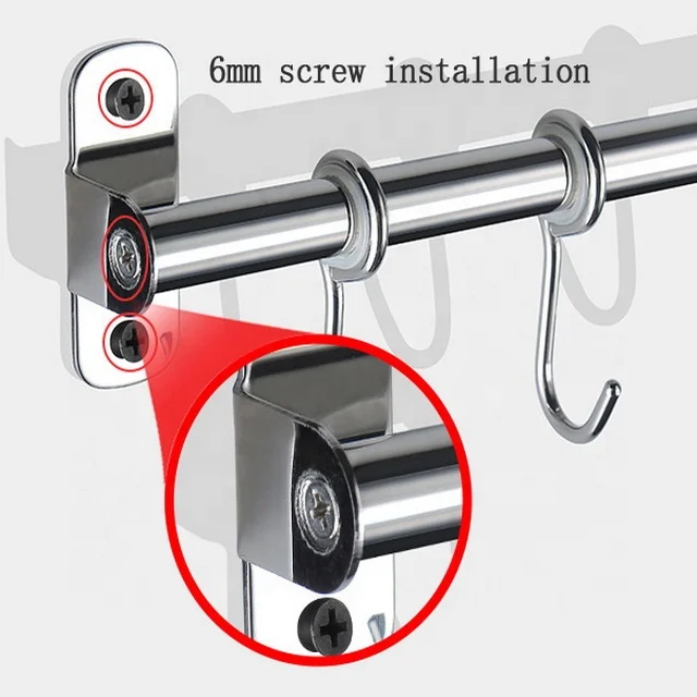 Decorative Hanging Hook Wall Mounted Clothes Hanger Rail Coat Rack Stainless Steel Clothe wall hooks