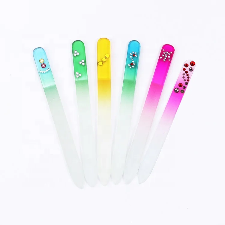 High Quality Manicure Tools  Crystal Diamond Glass  Nail File  for Personality