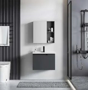 Samiyah Aluminium whole Sale Modern Bathroom Furniture Large Storage Floating Vanity Wash Basin Bathroom Cabinets For Hotel