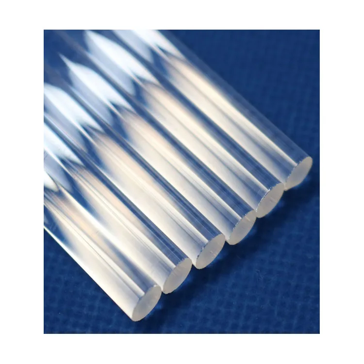 Glass Rod Transparent Optical Fused Silica Quartz Clear Silicon Lighting quartz rod