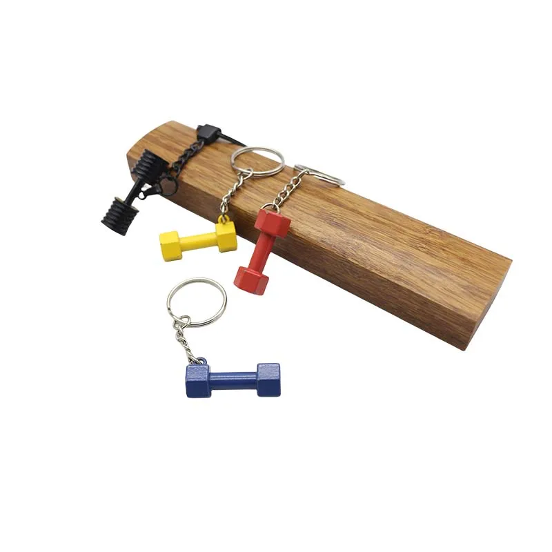 dumbbell hooks  set custom fitness gym bodybuilding life DIY CHAVEIRO bracelet Metal 40kg pev mini dumbbell set Key Chain