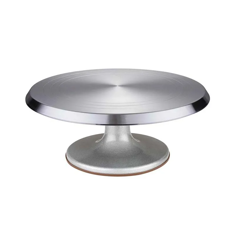 LISI 12 Inch  Aluminium Alloy Turntable Heavy Duty Sculpting Wheel With Double Ball Bearing For Cake Decorating, Ceramics