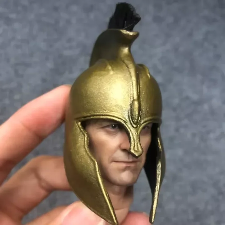 Customized Troy Greek Achilles Helmet for Action Figure Mini Size Toy Helmet Collectible Value Resin Craftwork Helmet