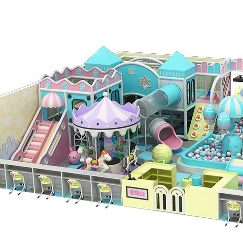 Pokiddo design customized colorful bright new style safe indoor playground soft play for kids play center