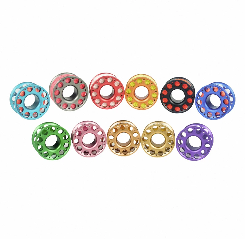DPR  Scuba Diving Aluminium Finger Spool Reel with Laser Logo Diving Reels 15 meters /30 meters