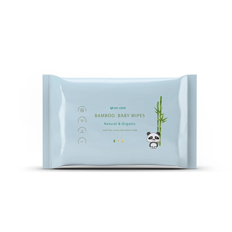 Best natural bamboo baby wipes free from harmful chemicals biodegradable wet wipes face and hand compostable baby wet wipes