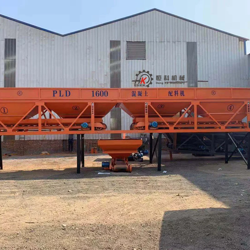 Factory concrete mixing plant batching machine PLD2400 four bin concrete batching machine engineering machinery