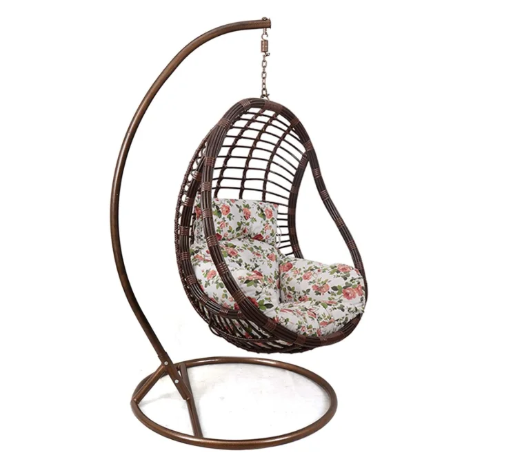 Cheap Outdoor Garden Brown Wicker Hanging Egg Hammock Chair for Sale