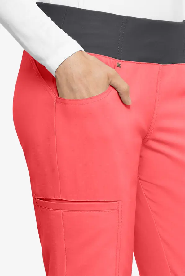 Surgical Active Work Wear Scrubs Uniforms Sets V-Neck Knit Panel& Straight Leg Pant Scrubs Nurse Scrub Beauty Salon