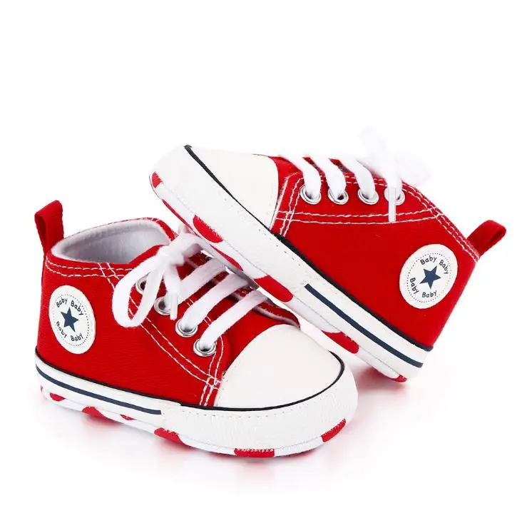 
2021 fashion comfortable canvas soft sole baby shoes boots cute slip-on soft flat toddler shoes 