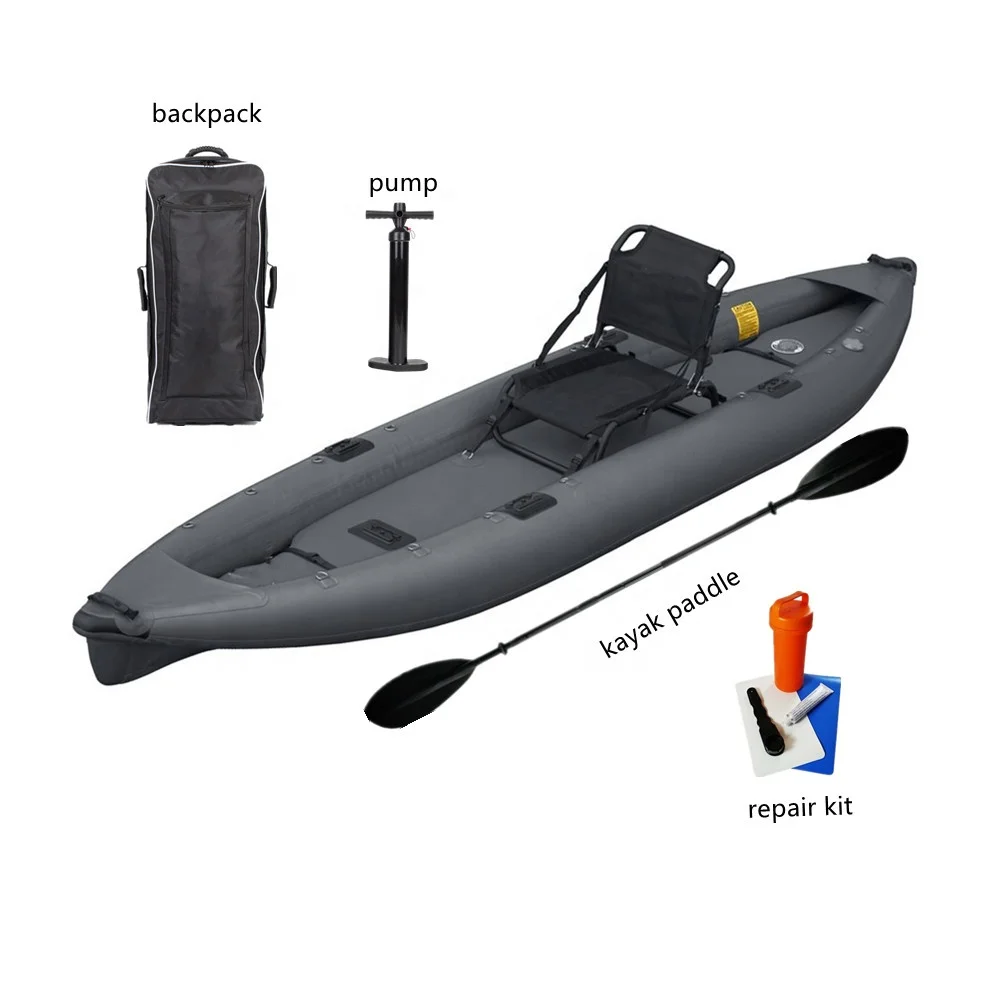 OEM Paddle Kayak Fishing Inflatable Fishing Kayak Fishing Boat With Seat for sale
