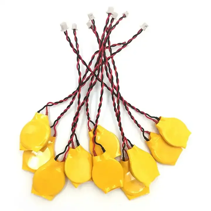 CROWN R High Quality CRC2032 210mAh CMOS 3V Lithium battery Button battery with lead and connector