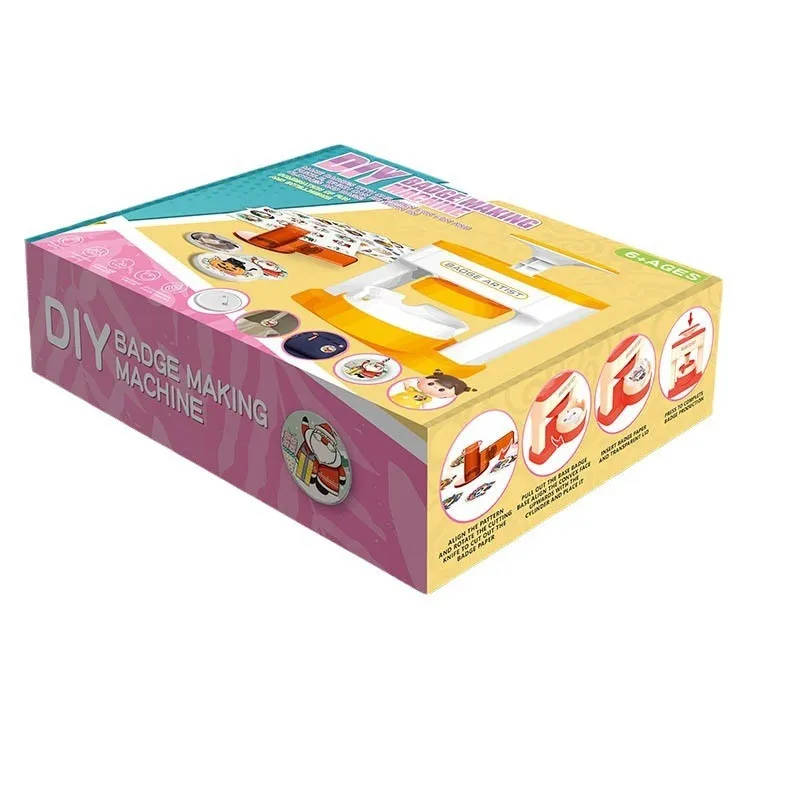 Spot tinplate badge machine, badge machine, multi size equipment, card press machine, DIY bar production Machine Toy Girl