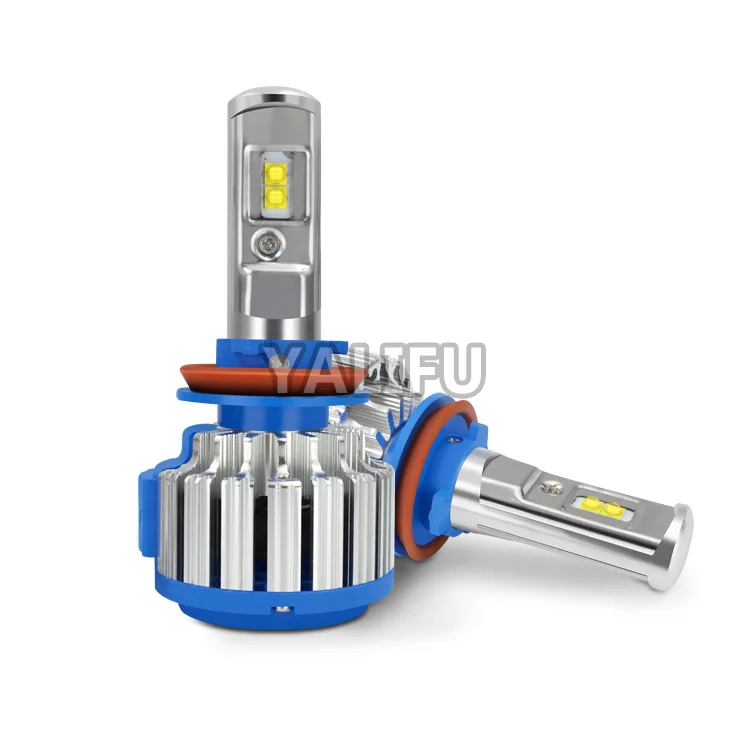  Super Bright T1 LED Lamp H11 h4 9005 9006 8000lm 90w Car Headlights Auto Front Bulb Replacement