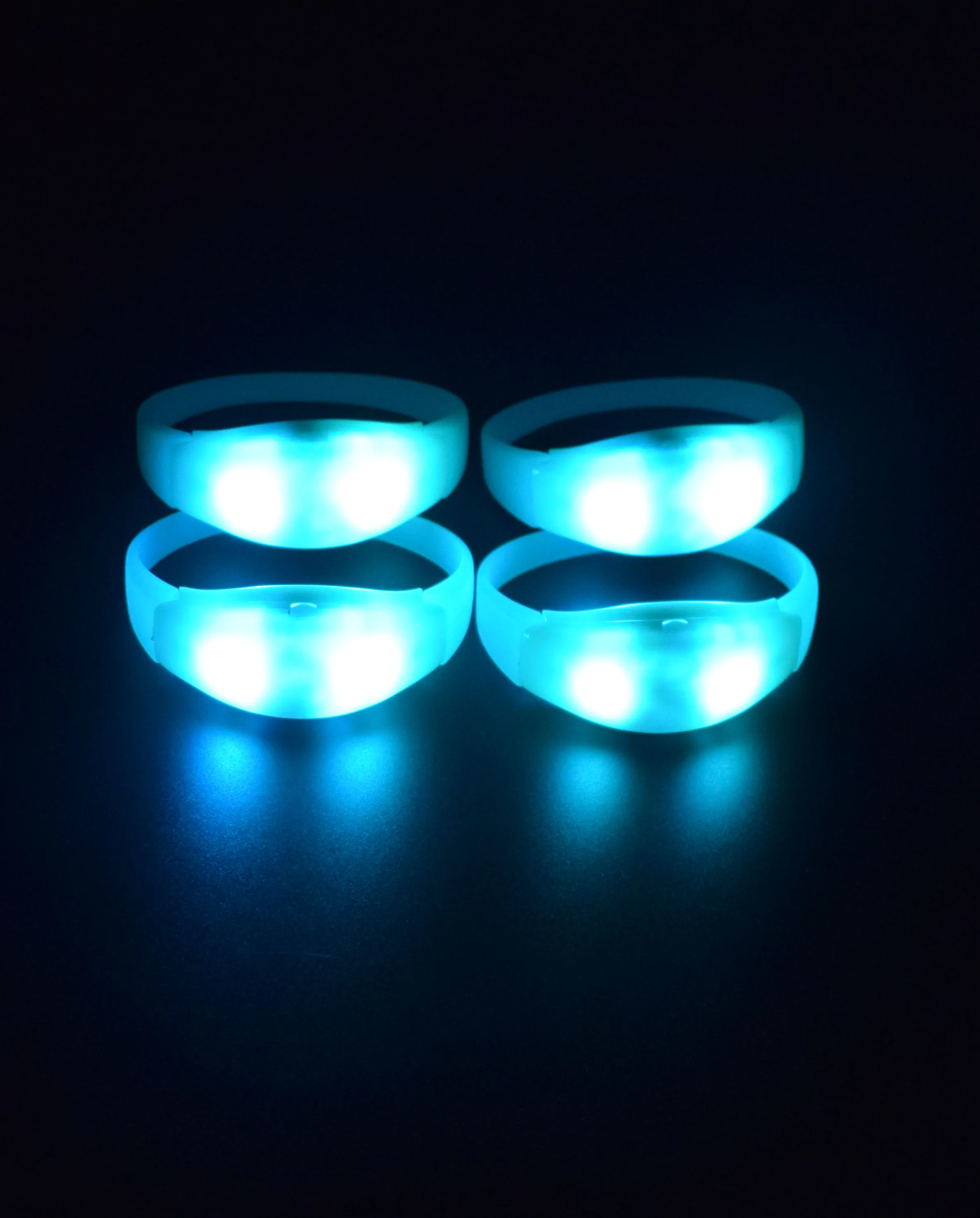 2020 New Year Party Music Sound Activated Flashing Concert LED Light Bracelet Up Led Wrist bands