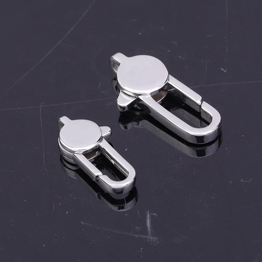 VEROMCA Hip Hop Locking Clasps Accessories For Bracelet Stainless Steel Clasps key chain clasp For Jewelry Making