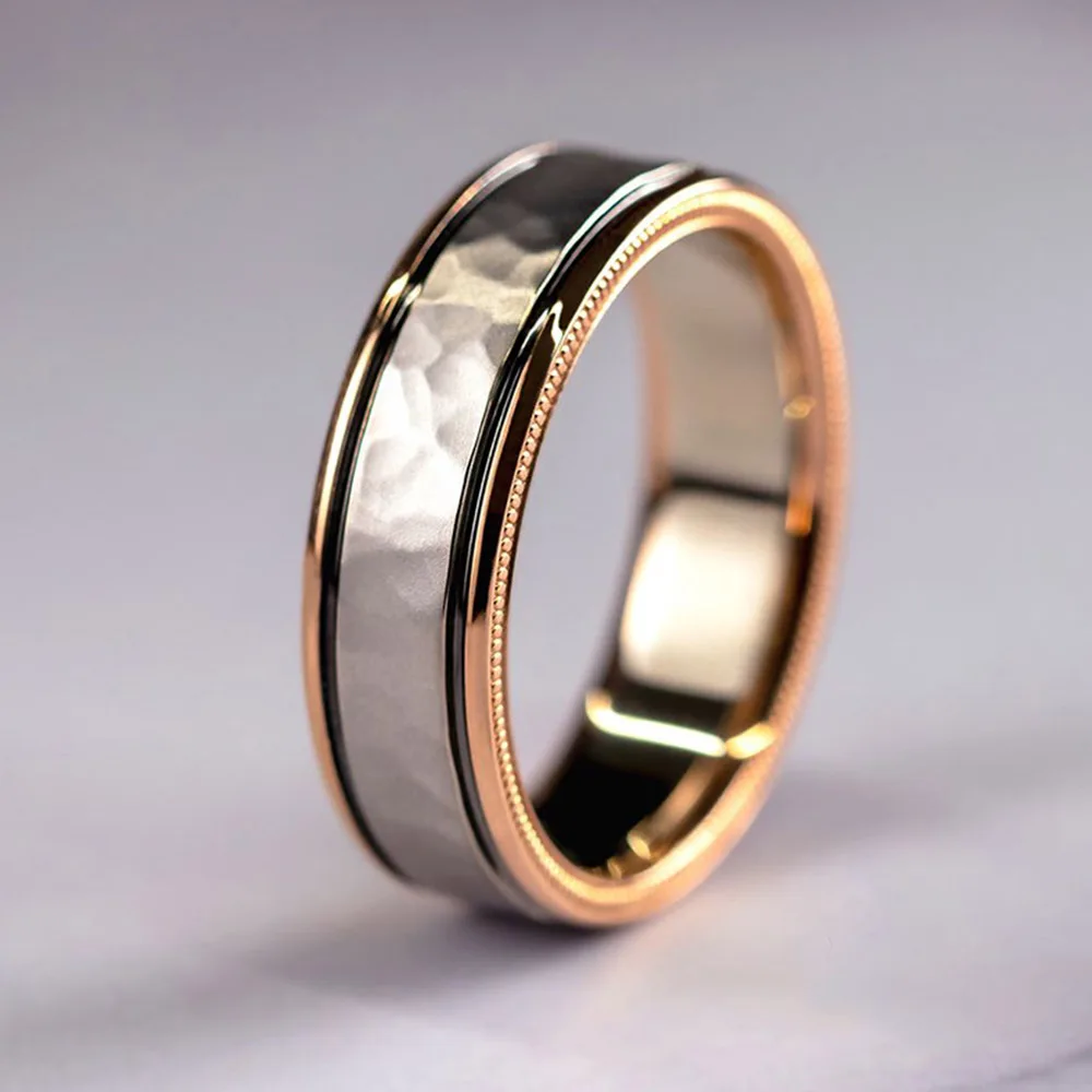 New Bling 3pcs Set Diamond Twist Wedding Ring Luxury Rose Gold Plated Square Zircon Engagement Ring Set Crystal Couple Rings