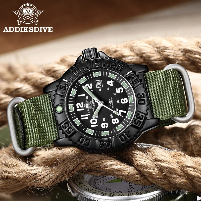  ADDIES high quality Watches Men Wrist Luxury and military black custom watches alibaba online
