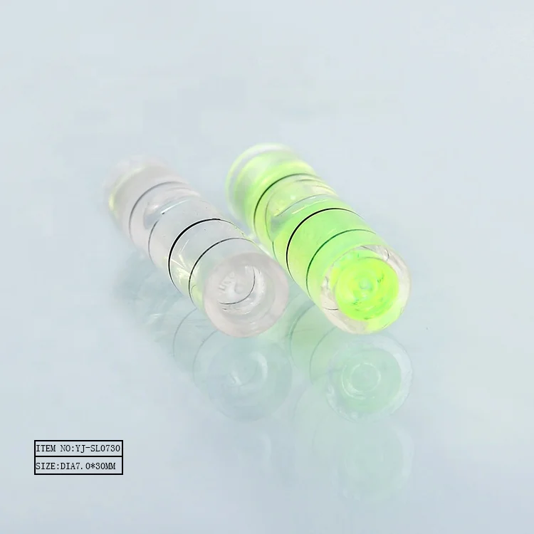 YJ-SL0730 small acrylic spirit level vial mini bubble level