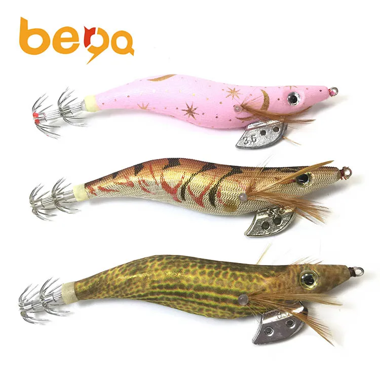 Dead colour cloth 2.0# 2.5# 3.0# 3.5# 4# Octopus Cuttlefish squid jig fishing lure Luminous Squid Jig