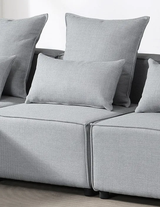 Small Sectional Couch 3 Seater Fabric L Shaped Corner Sofa Convertible Sofa Bed Modern Frame Sofa Living Room Furniture