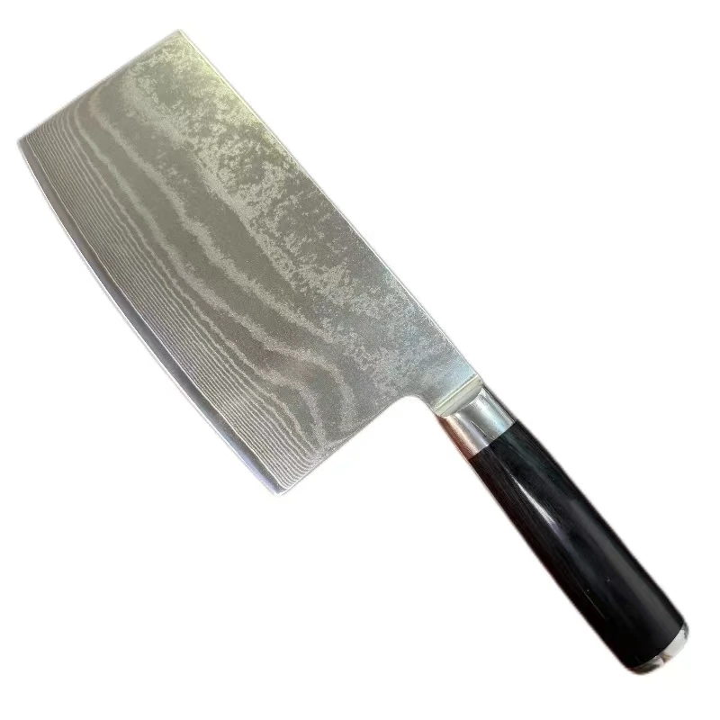 67Layers VG10 Damascus Steel Meat Cleaver Japanese Kitchen Knife with round Black G10 Handle 10% off Chinese Style