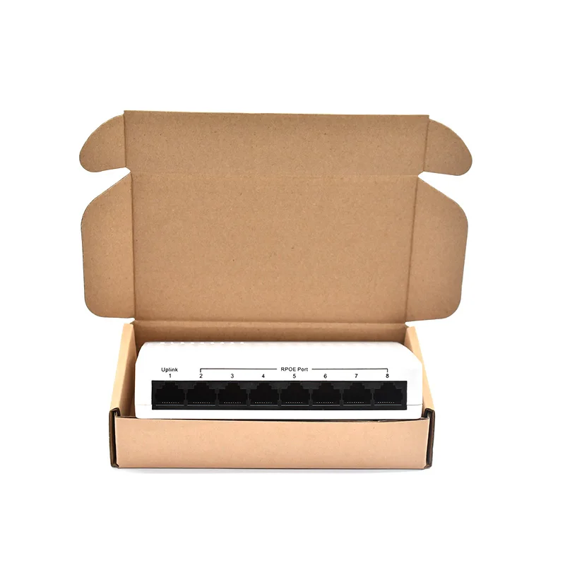 Wanglink 8 ports port1~7 POE in port 8 POE out DC 5V/12V Out Vlan 10/100M reverse POE switch