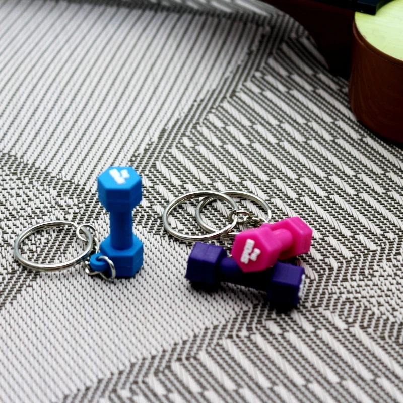 Wsnbwye dumbbells price pakistan llaveros Anime Sublimation DIY CHAVEIRO 55 kg dumbbell keychain