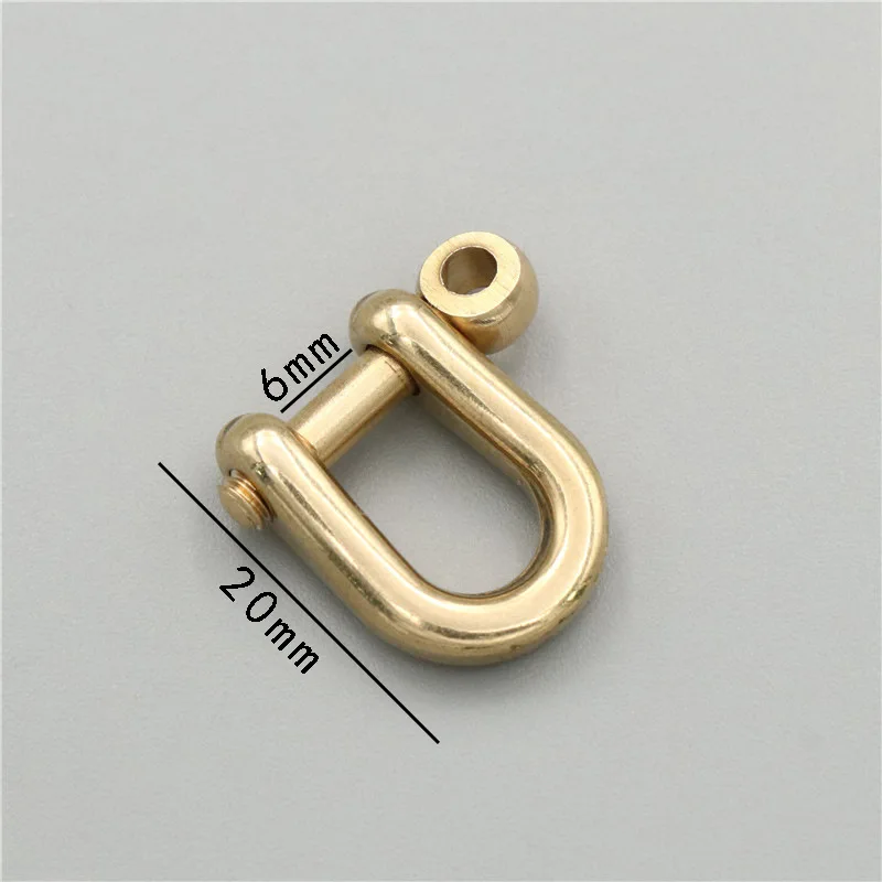 Top Quality D Ring Horseshoe Shaped D Buckle Brass Accept Customized Bag Accessories D Ring