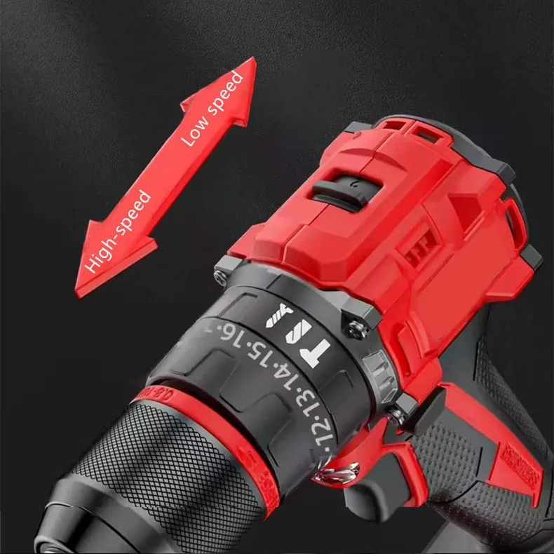 LARIX 48V Three Function Impact Drill Cordless Handheld Electric Drill Electric Screwdriver wireless Drill