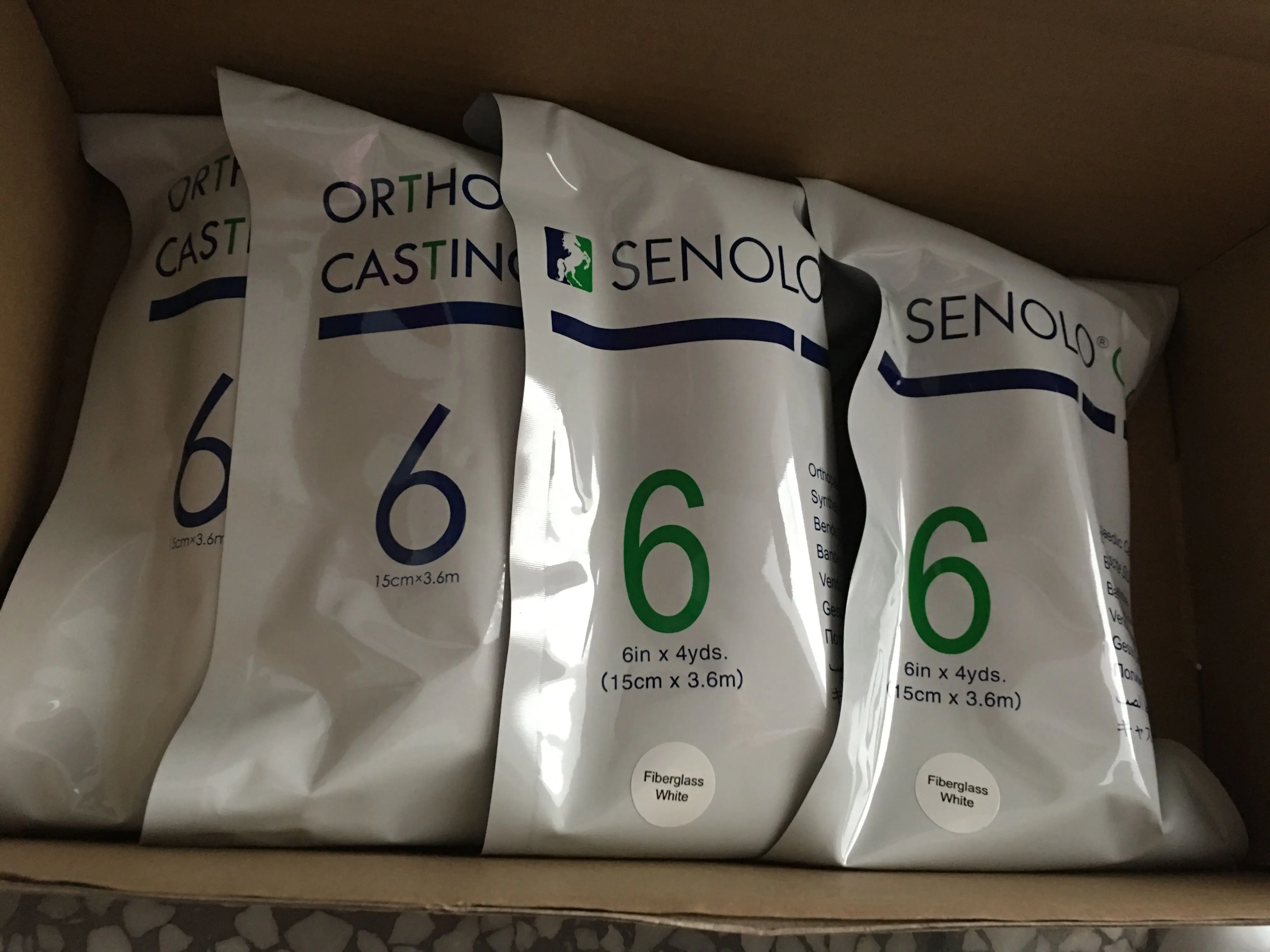 Cheap price Korea quality Senolo Cast----Medical orthopedic synthetic fiberglass polyester resin casting tape bandage