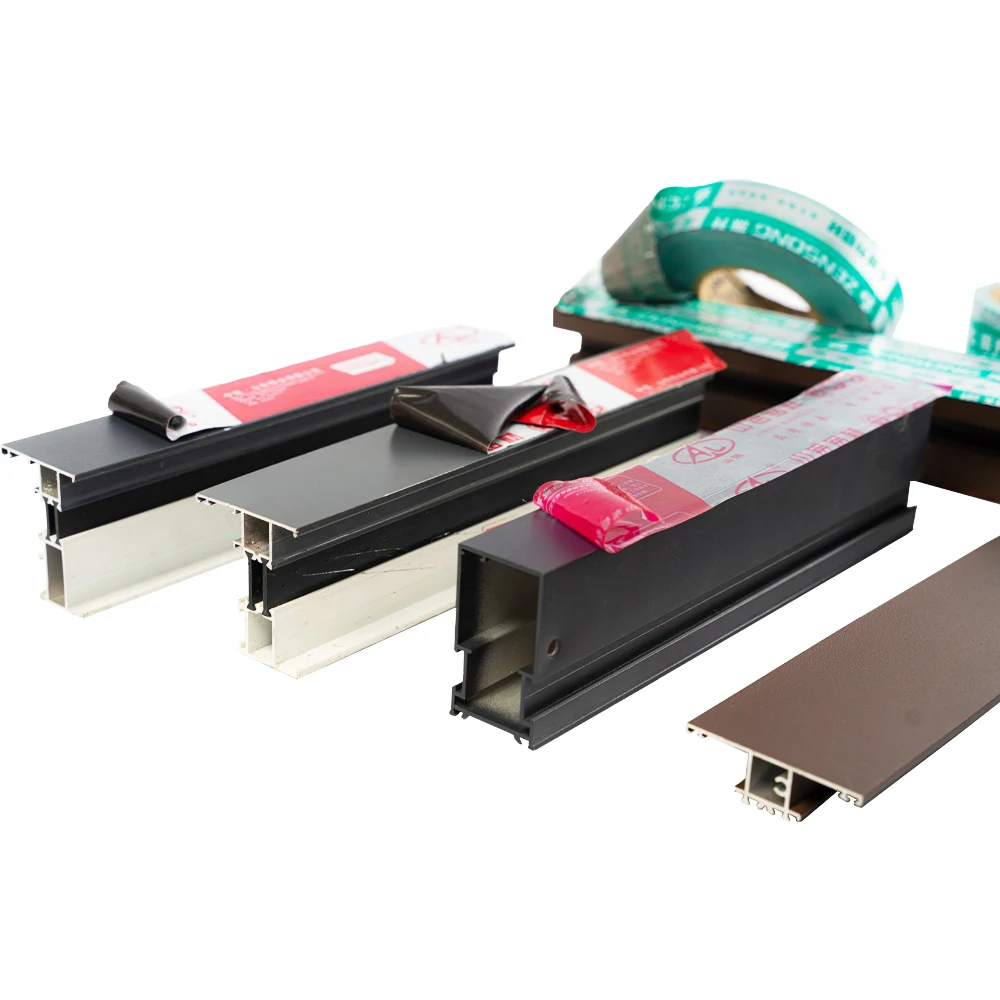 Competitive Price Black And White Water Based Acrylic Temporary Industrial PE Protective Film For Aluminum Profiles