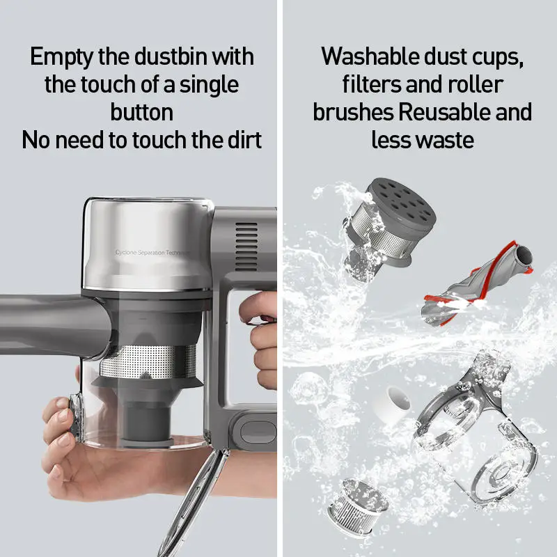 Xiaomi Dreame T20 Handheld Cordless Vacuum Cleaner HD Full Color Screen 25kPa Strong Suction Vacuum Cleaner