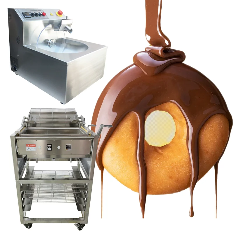 Stainless steel ice sugar gourd chocolate coating donut melting tempering machine strawberry